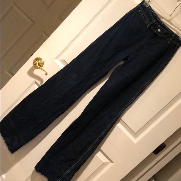 70’s Rigid Denim True Vintage 1970’s Jeans Faded Glory waterworks 27/5 uncut - Picture 8 of 8